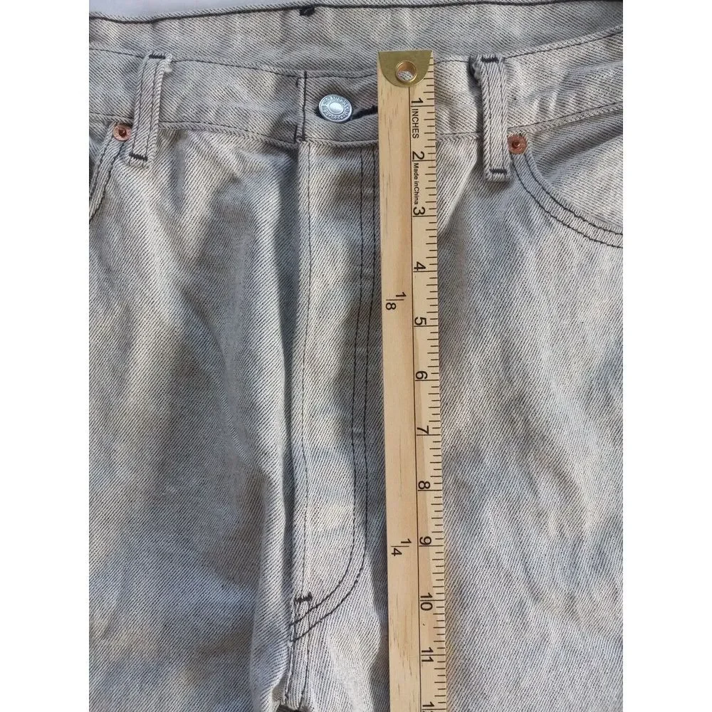 Vintage LEVI'S 501 XX Men's 38x32 Denim Jeans Straight Light Gray 80s 90s - Picture 13 of 16